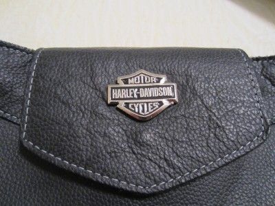 Harley Davidson Leather Messenger tote shoulder bag  