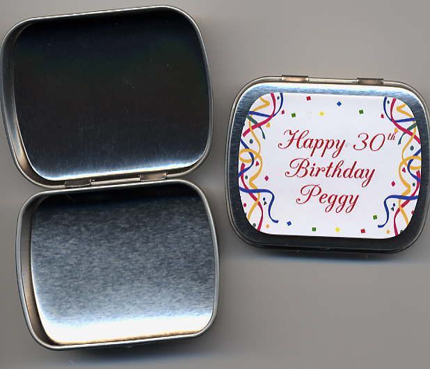 80th 85th 90th Birthday Party Favors Mint Tins 3 design  