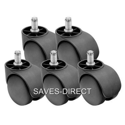 50mm Double Wheel Office Computer Chair Castors Set  