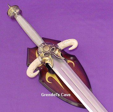 VIKING/CELTIC BROAD SWORD Barbarian Steel Blade Plaque  