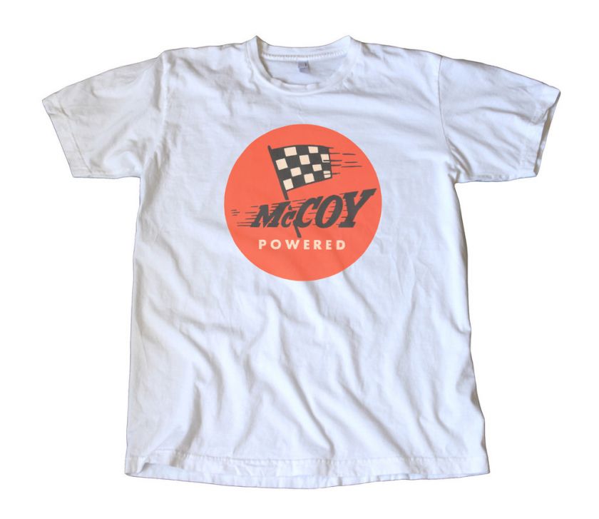Vintage McCoy Powered Model Racing Decal T Shirt  