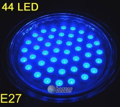 E27 Blue 44 LED Light Bulb Wide Angle Lamp 110/220v 3W  