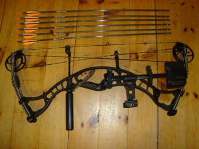   60 70# Compound Bow Package quiver rest sight arrows stabilizer  