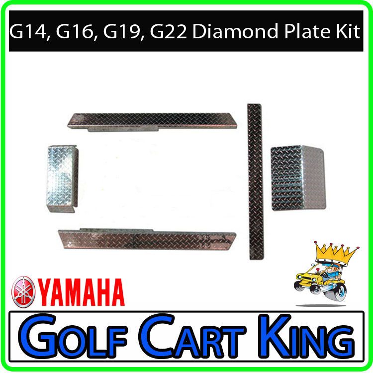 Yamaha G14 G22 Golf Cart Diamond Plate Accessories Kit  