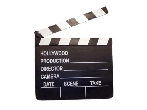 HOLLYWOOD Movie Clappers SLATE BOARD Wood Clapboards  