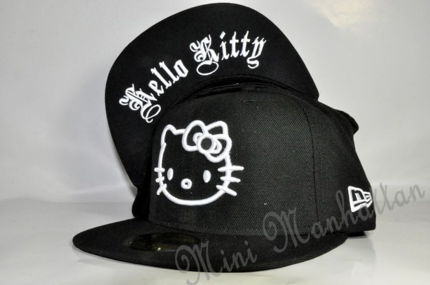 HELLO KITTY OLD ENGLISH NEW ERA 59Fifty Fitted CAP HAT  