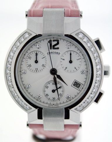 NEW Concord La Scala Diamond Chronograph Watch   