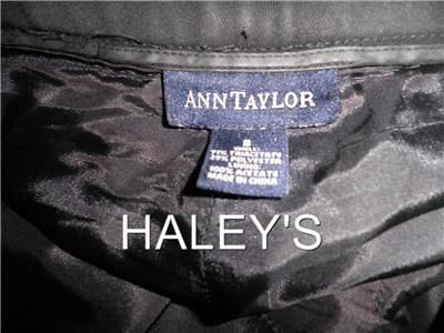ANN TAYLOR BLACK CAREER DRESS SLACKS PANTS SIZE 8  