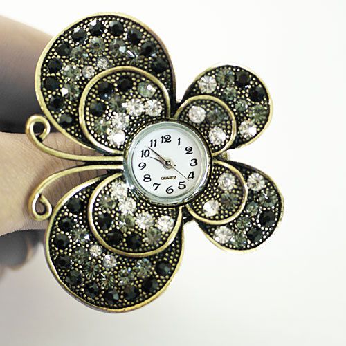 Fashion Jewelry NEW Women Crystal CZ Gemstone Butterfly Watch Rings 