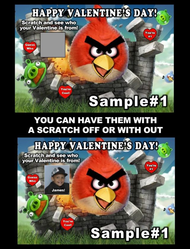 ANGRY BIRDS VALENTINES DAY CARDS *DISCOUNTS AVALIABLE WITH FREE 