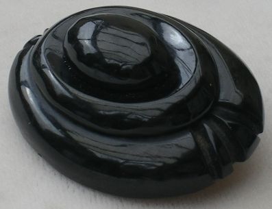 Victorian Whitby Jet Large Brooch Circa 1900  