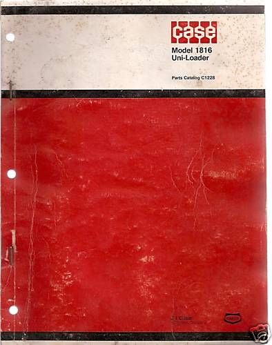 Case 1816 Uni Loader Skid Steer Loader Parts Manual  