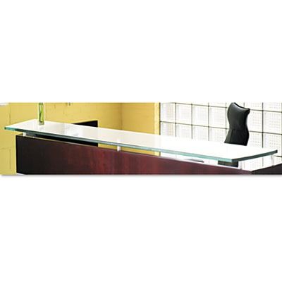     NRDC   Napoli Series Glass Reception Counter   Wood Desk   MLNNRDC